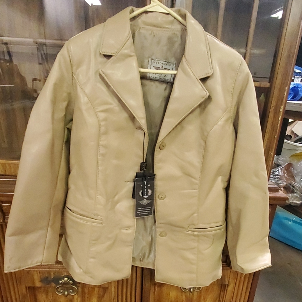 Reportage faux leather jacket